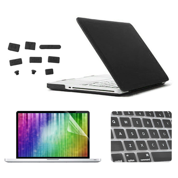 ENKAY per MacBook Pro 13,3 pollici (versione USA) / A1278 4 in 1 Custodia protettiva in plastica rigida satinata con protezione per lo schermo, protezione per tastiera e tappi antipolvere ENKAY per MacBook Pro 13,3 pollici (versione USA) / A1278 4 in 1 Custodia protettiva in plastica rigida satinata con protezione per lo schermo, protezione per tastiera e tappi antipolvere